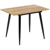Vicco Beaver 80 x 75 x 70 cm Schwarz/Goldkraft Eiche