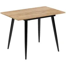 Vicco Beaver 80 x 75 x 70 cm Schwarz/Goldkraft Eiche
