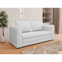 Homesy Schlafsofa Arelis – Moderne 2-Sitzer Sofa mit Bettfunktion, Bestseller, Platzsparendes Sofa mit Gästebettfunktion grau