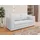 Homesy Schlafsofa Arelis – Moderne 2-Sitzer Sofa mit Bettfunktion, Bestseller, Platzsparendes Sofa mit Gästebettfunktion grau
