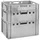Buri Aufbewahrungsbox E3 60 x 40 x 30 cm 2-tlg. grau
