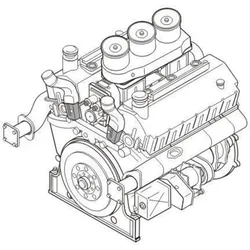 CMK Maybach HL 230 P45 - Ger. tank engine