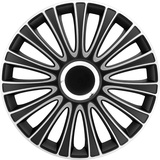Autostyle AUTO-STYLE Satz Radzierblenden LeMans 15-Zoll Schwarz/Silber