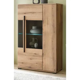 furn.design Vitrine Design-D 90 x 140 cm Beige