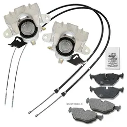 Bestprice 2x Bremssattel +Bremsbeläge +Bremsseile für Seat, VW