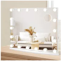 Costway Schminkspiegel mit Beleuchtung 18 Led