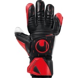 Uhlsport Classic Absolutgrip Fußball Torwarthandschuhe für Kinder und Herren, Torwart-Handschuhe, Fussball-Handschuhe mit Handgelenkfixierung - schwarz-rot-weiß