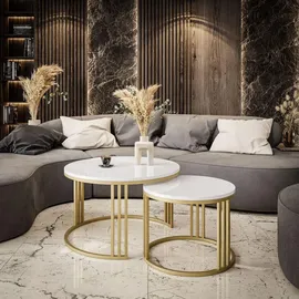 lookway LORI Gold Holzwerkstoff 70 x 48 x 70 cm