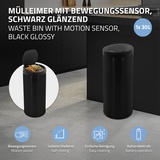 Mülleimer Automatik Sensor Abfalleimer Abfallbehälter Papierkorb Edelstahl 50L