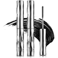 3D Curling Eyelash Iron mit Metallbürste, Schwarz Metal Mascara, Wimpernserum Natürliche Länge Und Schlankes Volumen Wasserfest Schnell Trocknend Und Wischfest für Lange Wimpern (2Pcs)