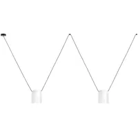 LEDS-C4 Pendelleuchte ATTIC DOUBLE RECTANGULAR SHAPE E27 15W weiß