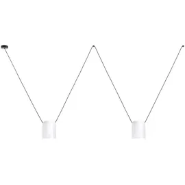 LEDS-C4 Pendelleuchte ATTIC DOUBLE RECTANGULAR SHAPE E27 15W weiß