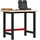 vidaXL Werkbank 100x60x83 cm Massivholz Eiche Rechteckig