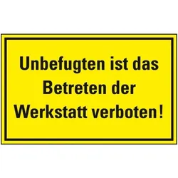 Schild I Zufahrts- und Zutrittsschild, Unbefugten ist das Betreten der.., Folie, 300x200mm