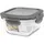 Lock & Lock Frischhaltedose quadratisch transparent 12 x 12 x 6,5 cm 0,3 l