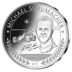 Silberprägung "Formel-1-Legende Michael Schumacher"