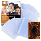 Yugioh Kartenhüllen x100 Card Sleeves 87x60mm - Sammelkarten Hüllen Yu Gi Oh Kartenhüllen Transparent Für sammelmappe Yugioh Karten/Ninjago Karten/Photocard Sleeves 56x87mm Kpop Yugioh Hüllen