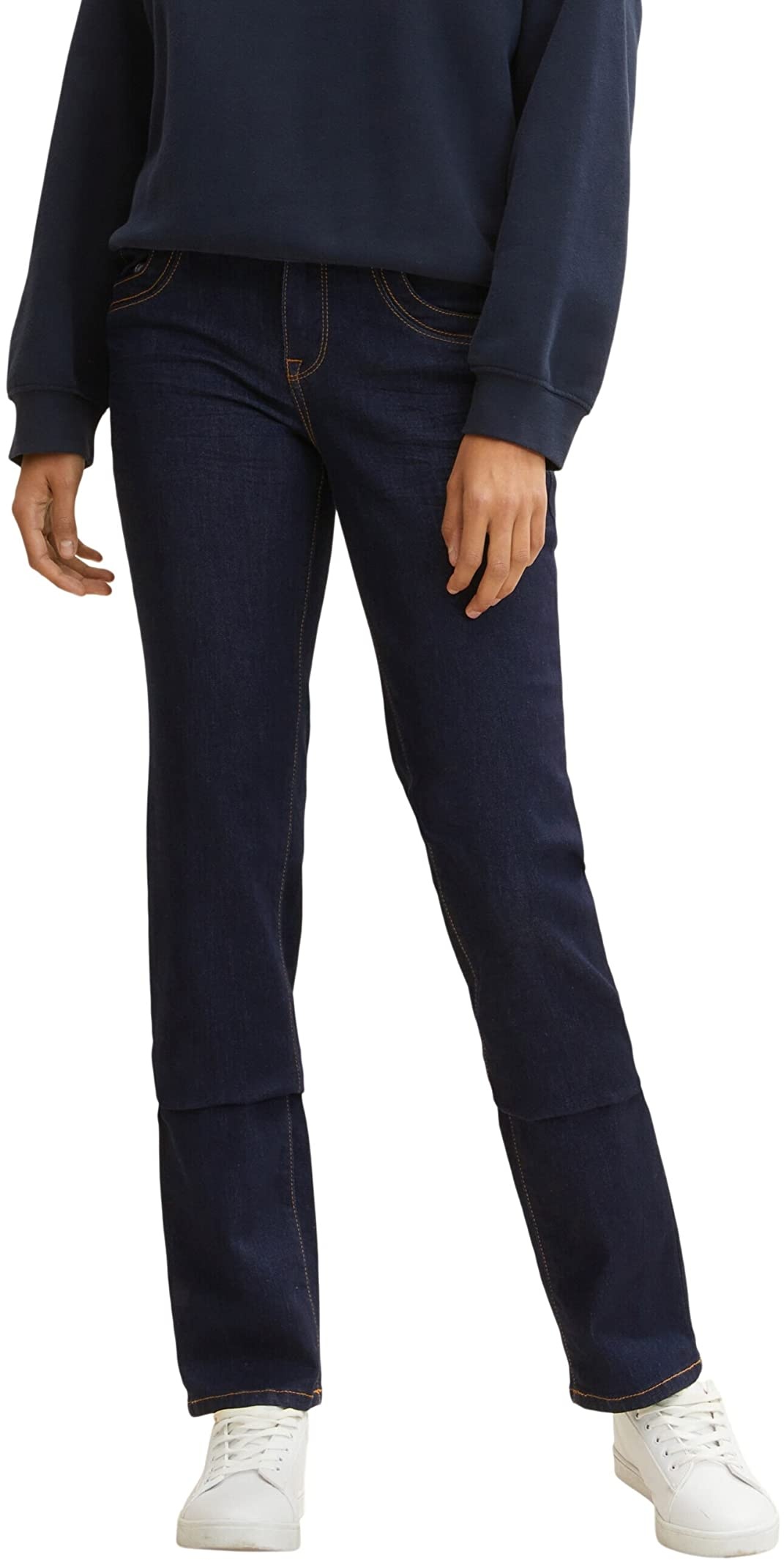 TOM TAILOR Damen 1008146 Alexa Straight Jeans, 10138 - Rinsed Blue Denim, 29W / 34L EU