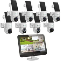 LuVision Dual WLAN PTZ Überwachungssystem mit LED Monitor 4MP