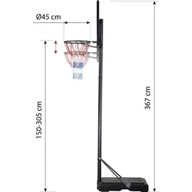 Nils Extreme Zdk321 Basketballkorb Nils - Schwarz