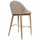 miliboo Skandinavische Barhocker Stoff beige 2er-Pack