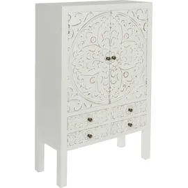 My Flair Kommode MY FLAIR, weiß B:63cm H:26cm T:100cm, Sideboards, Kommode, 2Türen, 4 Schubl. - FSC