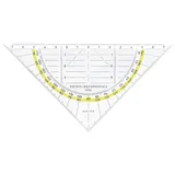 ARISTO Geodreieck 16 cm transparent/mehrfarbig