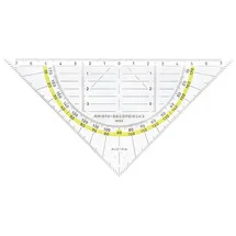 ARISTO Geodreieck 16 cm transparent/mehrfarbig
