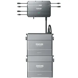 Zendure SolarFlow Set 3,84 kWh mit Hub 2000 und 2x AB2000 Erweiterungsbatterie