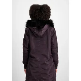 Alpha Industries Long Fishtail Jacke, Plum, S