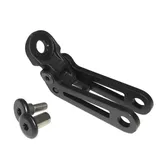 Busch & Müller Halter Lampenhalter Scheinwerferhalter Alu für Gabelmontage, schwarz