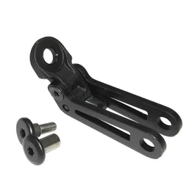 Busch & Müller Halter Lampenhalter Scheinwerferhalter Alu für Gabelmontage, schwarz