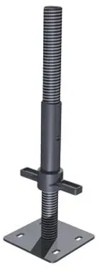 Fußspindel, Stahl, verzinkt, Verstellbereich 300mm