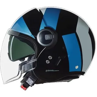 HELMET N21 VISOR 06 TANGENTE 353 XL, Black/Blue/Silver