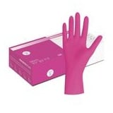 Nitril Magenta Einmalhandschuhe puderfrei | 100 Stück M