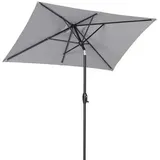 Sekey Sonnenschirm 210 × 140 cm Sonnenschirm Balkon Sonnenschirm Rechteckig für Balkon Garten & Terrasse Sonnenschutz UV 50+