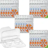 120 Varta Power One Hörgerätebatterien PR48 orange 13 + 2 Zellen Transportbox