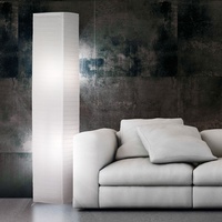 Standleuchte Stehlampe Leuchte LED Schlafzimmerlampe Papier Beistellleuchte weiß