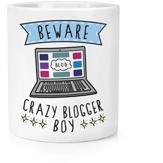 Beware Verrückte Blogger Jungen Makeup Pinsel Bleistift Topf Lustiger Witz