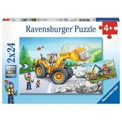 RAVENSBURGER 7802 Kinderpuzzle Bagger und Waldtraktor