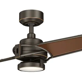 Licht-Erlebnisse UBBA 142 cm Deckenventilator Bronze