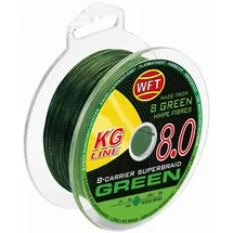WFT KG 8 grün 150m - Geflochtene Angelschnur, Durchmesser/Tragkraft:0.10mm / 13kg Tragkraft
