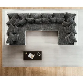 DeLife Wohnlandschaft Clovis XL Weiss Schwarz modular, Design Wohnlandschaften, Couch Loft, Modulsofa, modular