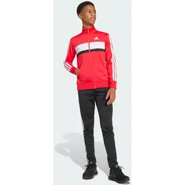 adidas Seasonal Essentials Tiberio 3-Streifen Tricot Trainingsanzug Pure Ruby / White 176