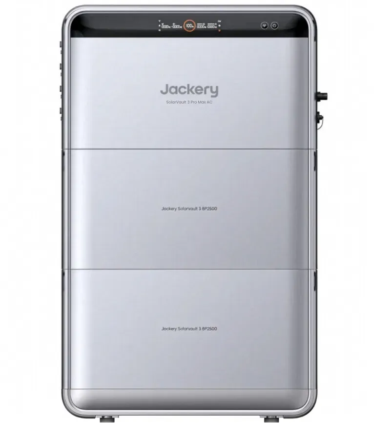 Jackery SolarVault 3 Pro Max AC mit 2x BP2500 Erweiterungsakkus | 7,6 kWh