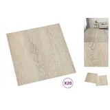 vidaXL PVC-Fliesen Selbstklebend 20 Stk. 1,86 m2 Beige