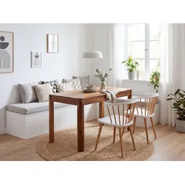 FineBuy Esstisch 120 x 76 x 60 cm braun