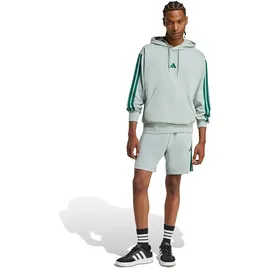 adidas Essentials 3-Streifen Kapuzenpullover Herren Wonder Sage/Collegiate Green S
