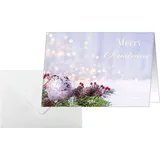 Sigel 25 Weihnachtskarten Charmful Christmas DIN A6 (DS443)