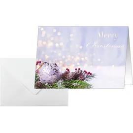 Sigel 25 Weihnachtskarten Charmful Christmas DIN A6 (DS443)